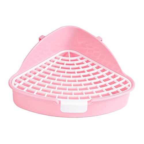 kowaku Kaninchenklo Ecktoilette Ecktoilette Anti Splashing Pee Pan Tray Ecktoilette Box Haustier Toilette, Rosa kowaku Kaninchenklo Ecktoilette Ecktoilette Anti Splashing Pee Pan Tray Ecktoilette Box Haustier Toilette, Rosa von kowaku