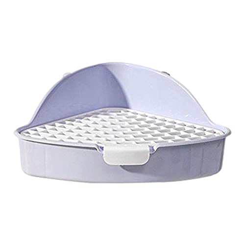 kowaku Kaninchenklo Töpfchentrainer, hohe Seite, für den Innenbereich, Haustierpfanne, Käfig, Zubehör, einfach zu WC, Blau kowaku Kaninchenklo Töpfchentrainer, hohe Seite, für den Innenbereich, Haustierpfanne, Käfig, Zubehör, einfach zu WC, Blau von kowaku