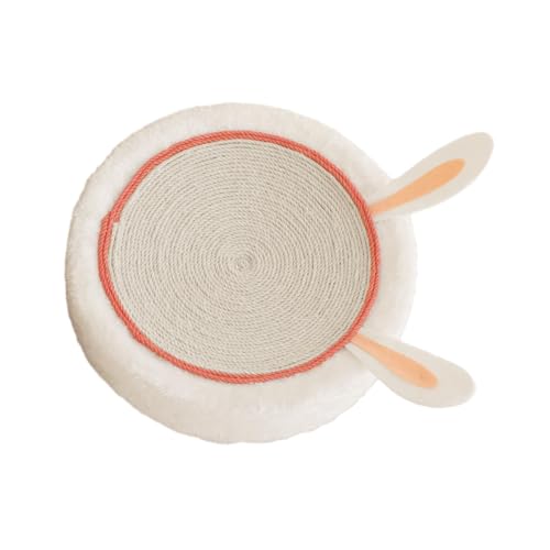 kowaku Katzen Kratzbrett, Schüssel, Kratzpad, Nest, Möbelschutz, Schleifklaue, Kratzmatte, Kratzloungebett für Kätzchen, Weißes Seil kowaku Katzen Kratzbrett, Schüssel, Kratzpad, Nest, Möbelschutz, Schleifklaue, Kratzmatte, Kratzloungebett für Kätzchen, Weißes Seil von kowaku