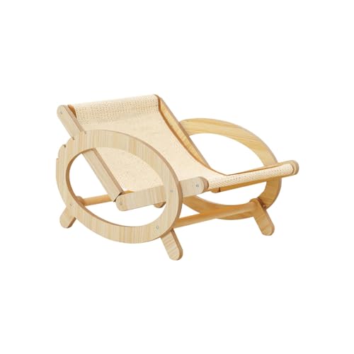 kowaku Katzen-Lounge-Stuhl, Katzen-Hängematte, bequem, verstellbar, für Katzen, Hunde, kleine Tiere, große Katzen-Schlafstuhl, Katzen-Hochbett, Sisalkissen kowaku Katzen-Lounge-Stuhl, Katzen-Hängematte, bequem, verstellbar, für Katzen, Hunde, kleine Tiere, große Katzen-Schlafstuhl, Katzen-Hochbett, Sisalkissen von kowaku