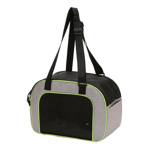 kowaku Katzen-Reisetransportbox, zusammenklappbar, von Fluggesellschaften zugelassen, Netzoberseite und Vorderseite, 37 x 20 x 27 cm, für kleine und, Grün kowaku Katzen-Reisetransportbox, zusammenklappbar, von Fluggesellschaften zugelassen, Netzoberseite und Vorderseite, 37 x 20 x 27 cm, für kleine und, Grün von kowaku