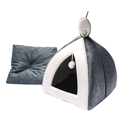 kowaku Katzenbett, Haus, Katzenhöhle, Zelt, waschbar, interaktives Spielzeug, Haustierbett, abnehmbares Kissen für Welpen, kleine Hunde, Hunde, Meerschweinchen, ruhen, L 40 x 40 x 41 cm kowaku Katzenbett, Haus, Katzenhöhle, Zelt, waschbar, interaktives Spielzeug, Haustierbett, abnehmbares Kissen für Welpen, kleine Hunde, Hunde, Meerschweinchen, ruhen, L 40 x 40 x 41 cm von kowaku
