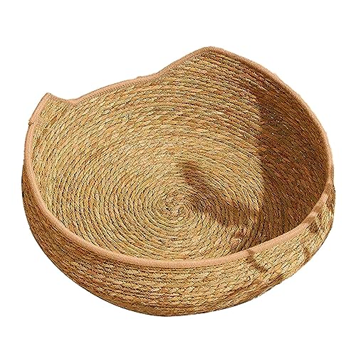 kowaku Katzenbett, Korb, Katzenkratzbett, modisch, atmungsaktiv, gewebt, kühlend, langlebig, Vier Jahreszeiten, Schlafbett, Nest Haus für Welpen, für Hauskatzen, Khaki, 48 cm kowaku Katzenbett, Korb, Katzenkratzbett, modisch, atmungsaktiv, gewebt, kühlend, langlebig, Vier Jahreszeiten, Schlafbett, Nest Haus für Welpen, für Hauskatzen, Khaki, 48 cm von kowaku