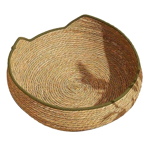 kowaku Katzenbett, Korb, Katzenkratzbett, modisch, atmungsaktiv, gewebt, kühlend, langlebig, Vier Jahreszeiten, Schlafbett, Nest Haus für Welpen, für Indoor-Katzen, grün, 48 cm kowaku Katzenbett, Korb, Katzenkratzbett, modisch, atmungsaktiv, gewebt, kühlend, langlebig, Vier Jahreszeiten, Schlafbett, Nest Haus für Welpen, für Indoor-Katzen, grün, 48 cm von kowaku