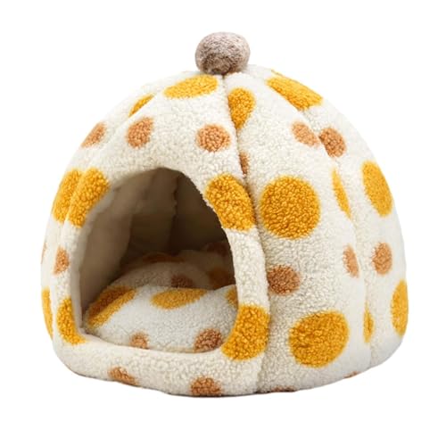 kowaku Katzenbett, Welpenbett, Nest, Hundebett, Winter, bequem, weich, warm, mit abnehmbarer Polsterung, Schlafbett, Premium für kleine Hunde, Haustierbett, gelb M kowaku Katzenbett, Welpenbett, Nest, Hundebett, Winter, bequem, weich, warm, mit abnehmbarer Polsterung, Schlafbett, Premium für kleine Hunde, Haustierbett, gelb M von kowaku