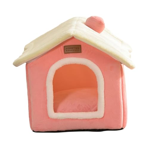 kowaku Katzenbett, halbgeschlossenes Hunde-Katzennest, waschbar, Schlummerfunktion, beruhigendes schlafendes Hundebett, Katzenhaus für Welpen, kleine Hunde, ROSA kowaku Katzenbett, halbgeschlossenes Hunde-Katzennest, waschbar, Schlummerfunktion, beruhigendes schlafendes Hundebett, Katzenhaus für Welpen, kleine Hunde, ROSA von kowaku