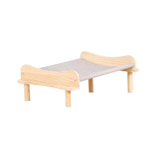 kowaku Katzenbett aus Holz, Haustierbett, Haustiermöbel, erhöht für Kaninchen, Kätzchen, Indoor-Katzen, Hundewelpen kowaku Katzenbett aus Holz, Haustierbett, Haustiermöbel, erhöht für Kaninchen, Kätzchen, Indoor-Katzen, Hundewelpen von kowaku