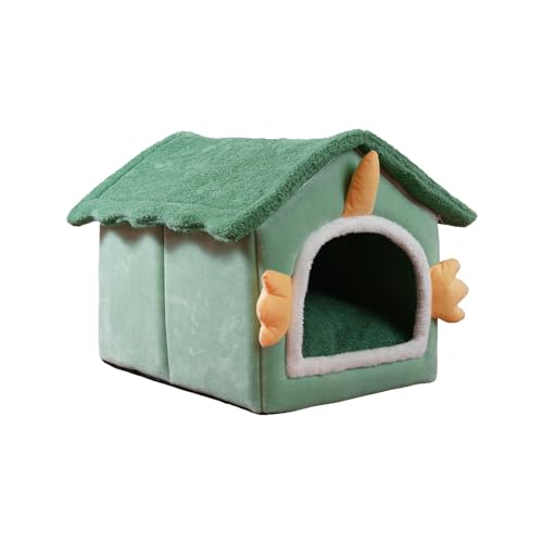 kowaku Katzenbetthaus, selbstwärmend für den Winter, weicher, Rutschfester Boden, Kaninchen- und Hundenest, 45cmx40cmx45cm von kowaku