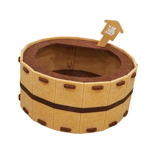kowaku Katzenbetthöhle, halbgeschlossenes Bett, Katzenhaus für Katzen, Zimmer draußen, zum Schlafen und Spielen, 37cmx37cmx21cm kowaku Katzenbetthöhle, halbgeschlossenes Bett, Katzenhaus für Katzen, Zimmer draußen, zum Schlafen und Spielen, 37cmx37cmx21cm von kowaku