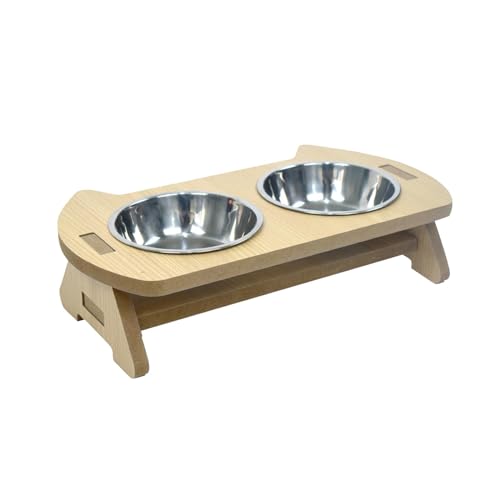 kowaku Katzenfutterschale, Tragbare Futterstation für Haustiere, Stilvoll Und Praktisch, Doppelschüssel kowaku Katzenfutterschale, Tragbare Futterstation für Haustiere, Stilvoll Und Praktisch, Doppelschüssel von kowaku