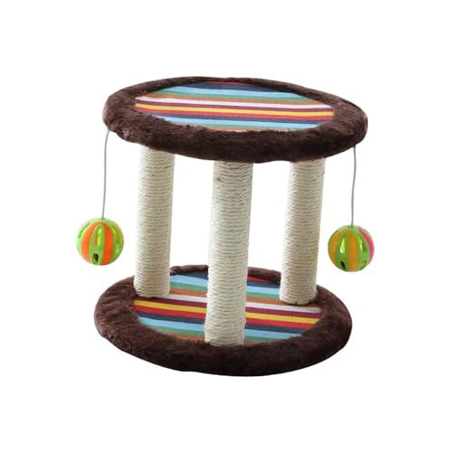 kowaku Katzenkratzbaum für Hauskatzen, Sisal-Katzenkratzer, Kätzchenkratzer für Katzenbedarf, braun kowaku Katzenkratzbaum für Hauskatzen, Sisal-Katzenkratzer, Kätzchenkratzer für Katzenbedarf, braun von kowaku