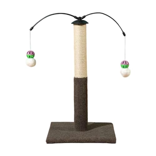 kowaku Katzenkratzbaum mit Interaktivem Spielzeug Und Stabiler Struktur, Ideal für Haustiere, Kaffee kowaku Katzenkratzbaum mit Interaktivem Spielzeug Und Stabiler Struktur, Ideal für Haustiere, Kaffee von kowaku