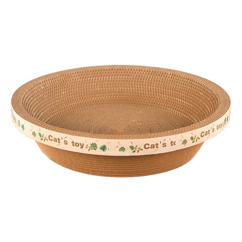 kowaku Katzenkratzbrett Nest Wellpappe Kratzbrett Schüsselförmige Platte Katzenkratzer für Innenkatzen Haustierzubehör , L kowaku Katzenkratzbrett Nest Wellpappe Kratzbrett Schüsselförmige Platte Katzenkratzer für Innenkatzen Haustierzubehör , L von kowaku