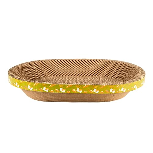 kowaku Katzenkratzbrett aus Pappe, Lounge-Bett-Kratzbrett, Katzenkratzbrett, gewelltes Kratzpad für kleine, mittelgroße und große Katzen, Kätzchen, Spielen , 52,5 cm x 37 cm x 9 cm kowaku Katzenkratzbrett aus Pappe, Lounge-Bett-Kratzbrett, Katzenkratzbrett, gewelltes Kratzpad für kleine, mittelgroße und große Katzen, Kätzchen, Spielen , 52,5 cm x 37 cm x 9 cm von kowaku