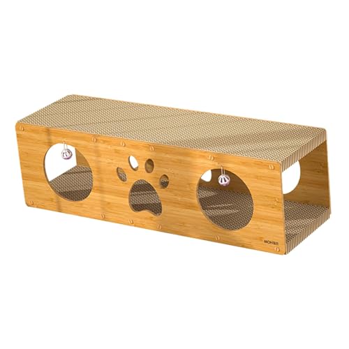 Katzenkratzhaus, Spieltunnel, Katzen-Etagenbett, rutschfestes Trainingsversteck für Katzen, Kätzchen, Kaninchen, Kätzchen, kleine Tiere im, 2XL Gelb Katzenkratzhaus, Spieltunnel, Katzen-Etagenbett, rutschfestes Trainingsversteck für Katzen, Kätzchen, Kaninchen, Kätzchen, kleine Tiere im, 2XL Gelb von kowaku