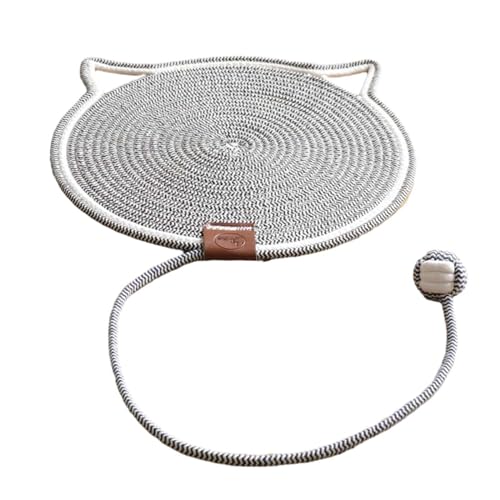 kowaku Katzenkratzmatte, Kratzunterlage, Sofa-Möbelschutz, horizontale Katzen-Schlafmatte mit Ball für Bett, Innenbereich, Katzenteppich, grau kowaku Katzenkratzmatte, Kratzunterlage, Sofa-Möbelschutz, horizontale Katzen-Schlafmatte mit Ball für Bett, Innenbereich, Katzenteppich, grau von kowaku
