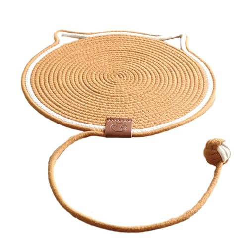 kowaku Katzenkratzmatte, Kratzunterlage, Sofa-Möbelschutz, horizontale Katzen-Schlafmatte mit Ball für Bett, Innenbereich, Katzenteppich , braun kowaku Katzenkratzmatte, Kratzunterlage, Sofa-Möbelschutz, horizontale Katzen-Schlafmatte mit Ball für Bett, Innenbereich, Katzenteppich , braun von kowaku