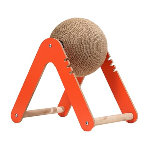 kowaku Katzenkratzspielzeug mit Laufrad, Möbelbewahrung, Kratzball für den Innenbereich, Orange and M kowaku Katzenkratzspielzeug mit Laufrad, Möbelbewahrung, Kratzball für den Innenbereich, Orange and M von kowaku