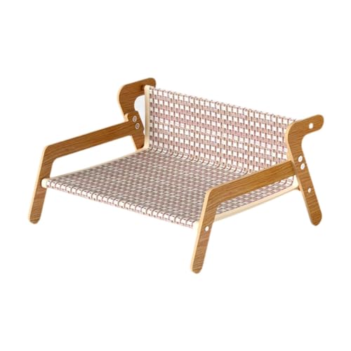 kowaku Katzenliege Als Kratzbett Und Katzensofa EIN Robustes Kratzmöbel Als Ruheplatz Aus Stabilem Holzrahmen Zur Krallenpflege für Hauskatzen Und Zum Schutz, Sommermatte von kowaku