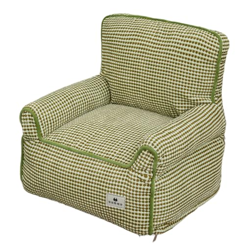 kowaku Katzensofa, Haustierbett, tragbar, geeignet für alle Jahreszeiten, leicht zu reinigen, Katzencouch, Welpenschlafbett, Grün kowaku Katzensofa, Haustierbett, tragbar, geeignet für alle Jahreszeiten, leicht zu reinigen, Katzencouch, Welpenschlafbett, Grün von kowaku