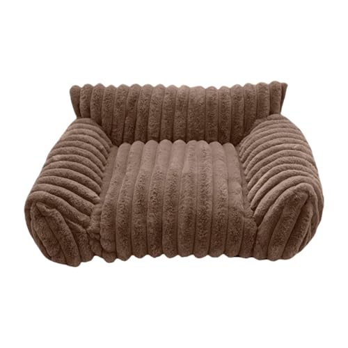 kowaku Katzensofa Haustiersofa Katzenbett Und Hundebett Aus Plüsch mit Abnehmbarem Bezug Und Rutschfestem Boden für Wohnzimmer Und Schlafzimmer, Khaki kowaku Katzensofa Haustiersofa Katzenbett Und Hundebett Aus Plüsch mit Abnehmbarem Bezug Und Rutschfestem Boden für Wohnzimmer Und Schlafzimmer, Khaki von kowaku
