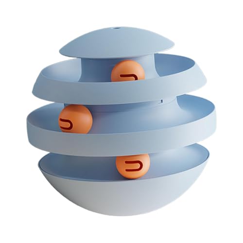 kowaku Katzenspielzeug Set mit Interaktivem Spielball für Kätzchen, Hellblau kowaku Katzenspielzeug Set mit Interaktivem Spielball für Kätzchen, Hellblau von kowaku