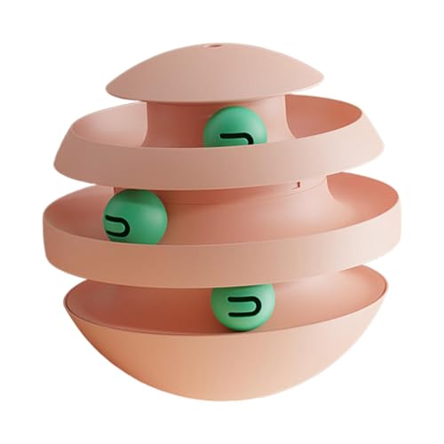kowaku Katzenspielzeug Set mit Interaktivem Spielball für Kätzchen, ROSA kowaku Katzenspielzeug Set mit Interaktivem Spielball für Kätzchen, ROSA von kowaku