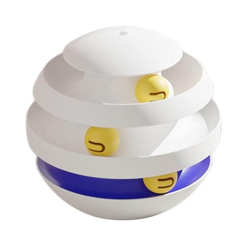 kowaku Katzenspielzeug Set mit Interaktivem Spielball für Kätzchen, Weiß kowaku Katzenspielzeug Set mit Interaktivem Spielball für Kätzchen, Weiß von kowaku