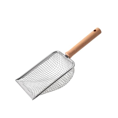 kowaku Katzenstreuschaufel, leicht zu reinigen, langer Griff, Metallschaufel für Katzentoilette, Fäkalien-Sieb, Netzloch, 4,3 x 4,3 mm kowaku Katzenstreuschaufel, leicht zu reinigen, langer Griff, Metallschaufel für Katzentoilette, Fäkalien-Sieb, Netzloch, 4,3 x 4,3 mm von kowaku