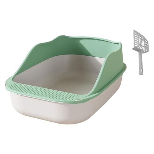 kowaku Katzentoilette, Katzentoilette, einfache Reinigung, langlebig, halbgeschlossen, abnehmbarer Rahmen, Erhöhung der Katzentoilette, Katzentoilette, GRÜN kowaku Katzentoilette, Katzentoilette, einfache Reinigung, langlebig, halbgeschlossen, abnehmbarer Rahmen, Erhöhung der Katzentoilette, Katzentoilette, GRÜN von kowaku