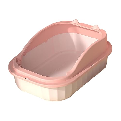 kowaku Katzentoilette, Oben offen, Katzentoilette, Katzenstreubehälter, halbgeschlossenes Töpfchen, Toilette, Bettpfanne für, Katzen, Kätzchen, rosa S kowaku Katzentoilette, Oben offen, Katzentoilette, Katzenstreubehälter, halbgeschlossenes Töpfchen, Toilette, Bettpfanne für, Katzen, Kätzchen, rosa S von kowaku
