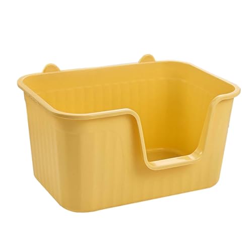 kowaku Katzentoilette, oben offen, für alle Arten von Katzenstreu, Katzentöpfchen, Katzentoilette, Gelb L kowaku Katzentoilette, oben offen, für alle Arten von Katzenstreu, Katzentöpfchen, Katzentoilette, Gelb L von kowaku