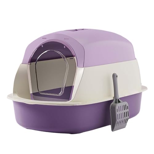 kowaku Katzentoilette, geschlossene Katzentoilette, abnehmbares Haustierzubehör, langlebiger Sandkasten, Katzentoilette mit Kapuze und Deckel mit Schaufel , Violett kowaku Katzentoilette, geschlossene Katzentoilette, abnehmbares Haustierzubehör, langlebiger Sandkasten, Katzentoilette mit Kapuze und Deckel mit Schaufel , Violett von kowaku
