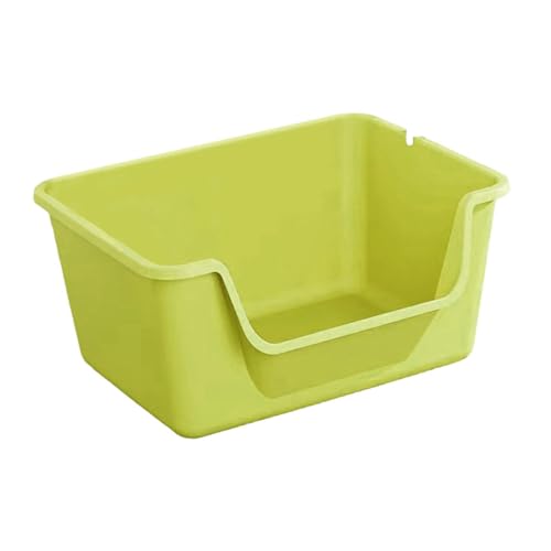 kowaku Katzentoilette Katzentoilette Stabiles Katzentoilettenbecken Tragbar mit Hoher Seite mit Schaufel, Grün von kowaku