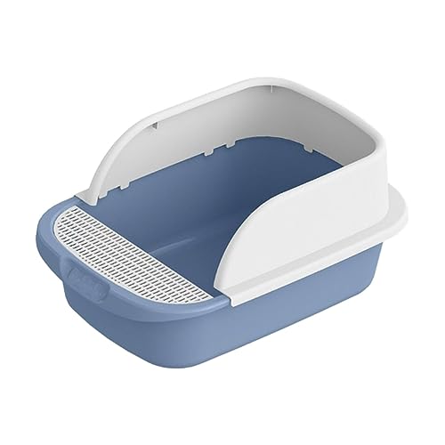 kowaku Katzentoilette für Katzen, robust, halb geschlossen, spritzwassergeschützt, 45 x 30 x 18 cm, Blau kowaku Katzentoilette für Katzen, robust, halb geschlossen, spritzwassergeschützt, 45 x 30 x 18 cm, Blau von kowaku