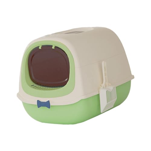 kowaku Katzentoilette mit Kapuze, Katzentoilette, abnehmbar, mit Katzentoilette, Katzentoilette, geschlossene und abgedeckte Katzentoilette, grün kowaku Katzentoilette mit Kapuze, Katzentoilette, abnehmbar, mit Katzentoilette, Katzentoilette, geschlossene und abgedeckte Katzentoilette, grün von kowaku