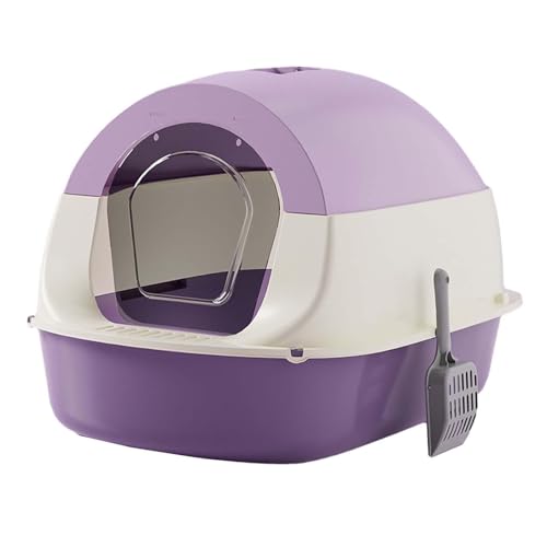 kowaku Katzentoilette mit Kapuze und Deckel. Geschlossene Katzentoilette. Praktische Katzentoilette mit, violett kowaku Katzentoilette mit Kapuze und Deckel. Geschlossene Katzentoilette. Praktische Katzentoilette mit, violett von kowaku