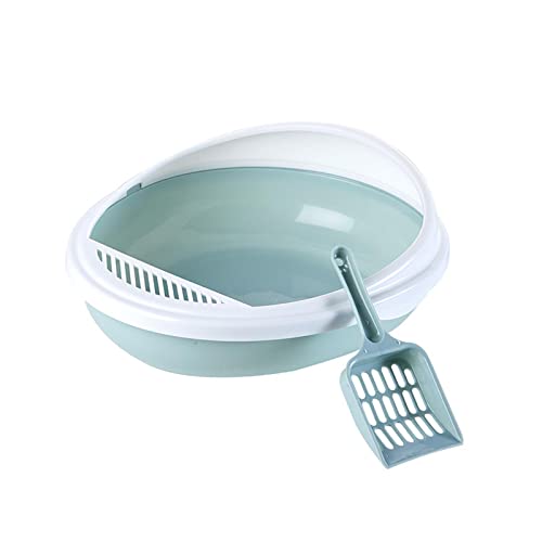 kowaku Katzentoilette mit Rahmen, Katzentoilette mit Scooter, Offene Katzentoilette 16 x 10 x 3,5 Zoll, für kleine mittelgroße Katzen, Blau kowaku Katzentoilette mit Rahmen, Katzentoilette mit Scooter, Offene Katzentoilette 16 x 10 x 3,5 Zoll, für kleine mittelgroße Katzen, Blau von kowaku