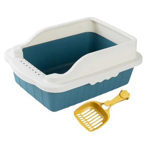 kowaku Katzentoilette mit Streusieblöffel, Bettpfanne, Toilette, Sandkasten, Behälter, Katzentoilette, Pfanne, Töpfchen, Toilette für Häschen, Blau M 31x21x16cm kowaku Katzentoilette mit Streusieblöffel, Bettpfanne, Toilette, Sandkasten, Behälter, Katzentoilette, Pfanne, Töpfchen, Toilette für Häschen, Blau M 31x21x16cm von kowaku