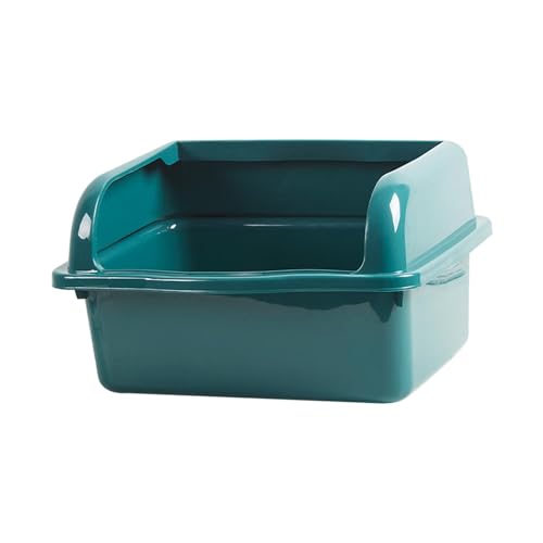 kowaku Katzentoilette mit offener Oberseite, extra groß mit hohen Seiten, spritzwassergeschützt, antihaftbeschichtet, halb geschlossen, Katzentoilette, Sandkasten, groß, grün kowaku Katzentoilette mit offener Oberseite, extra groß mit hohen Seiten, spritzwassergeschützt, antihaftbeschichtet, halb geschlossen, Katzentoilette, Sandkasten, groß, grün von kowaku