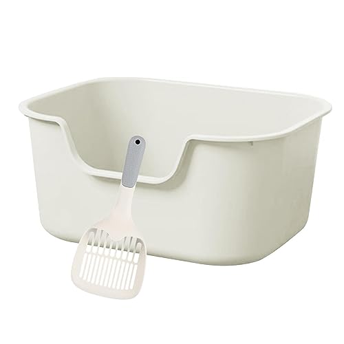 kowaku Katzentoilette mit offener Oberseite, langlebig, tiefes Klo, Katzentoilette, hohe Seiten, Katzentoilette für Indoor-Katzen, leicht zu reinigen, kein Geruch, weiß kowaku Katzentoilette mit offener Oberseite, langlebig, tiefes Klo, Katzentoilette, hohe Seiten, Katzentoilette für Indoor-Katzen, leicht zu reinigen, kein Geruch, weiß von kowaku
