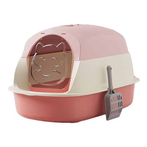 kowaku Katzentoiletten mit Kapuze, Haustiertoilette mit Kapuze, vollständig geschlossene Katzentoilette, große Katzentoiletten, ROSA kowaku Katzentoiletten mit Kapuze, Haustiertoilette mit Kapuze, vollständig geschlossene Katzentoilette, große Katzentoiletten, ROSA von kowaku