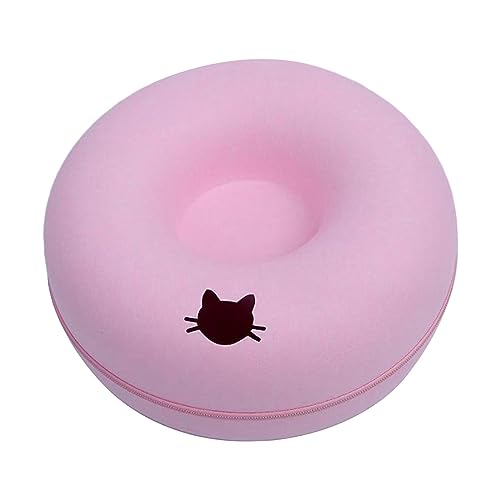 kowaku Katzentunnelbett, Katzenhöhle aus Filz für Hauskatzen, waschbarer Reißverschluss, kratzfestes Katzennest, Katzenwohnung, Rosa 60cm kowaku Katzentunnelbett, Katzenhöhle aus Filz für Hauskatzen, waschbarer Reißverschluss, kratzfestes Katzennest, Katzenwohnung, Rosa 60cm von kowaku