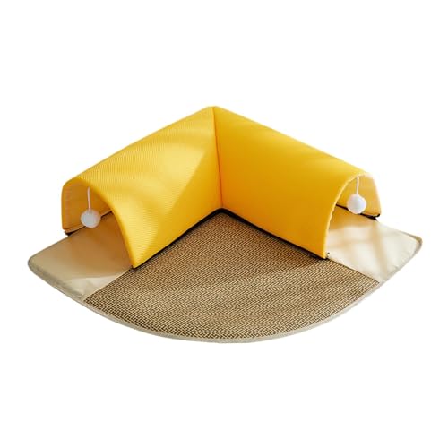 kowaku Katzentunnelbett, Spielzelt, Katzennest zum Trainieren, Katzentunnelspielzeug, für den Innenbereich, Kätzchentunnelröhre für Zuhause, Kätzchen, Gelb kowaku Katzentunnelbett, Spielzelt, Katzennest zum Trainieren, Katzentunnelspielzeug, für den Innenbereich, Kätzchentunnelröhre für Zuhause, Kätzchen, Gelb von kowaku
