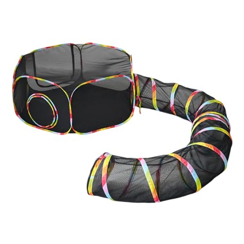kowaku Katzenzelt mit Tunnelnetz, Tragbar für Hauskatzen, für Kaninchen, Kleine Hunde Und Katzen kowaku Katzenzelt mit Tunnelnetz, Tragbar für Hauskatzen, für Kaninchen, Kleine Hunde Und Katzen von kowaku
