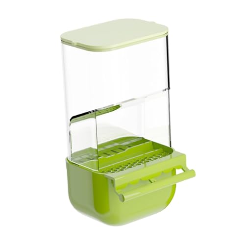 kowaku Kein Durcheinander, Vogelfutterspender zum Aufhängen, Futterstation, auslaufsicher, spritzwassergeschützt, automatischer Papageienfutterspender mit, GrÜn von kowaku