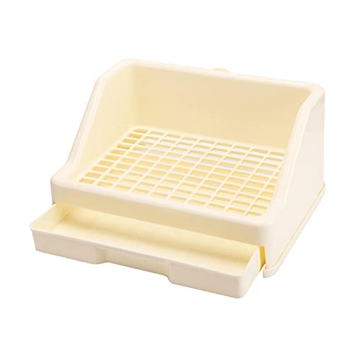 kowaku Kleine Haustiertoilette mit fixierbarer WC-Schale, Töpfchentrainer, Kaninchenkäfig, Beige, 30 x 22,5 x 15,5 cm kowaku Kleine Haustiertoilette mit fixierbarer WC-Schale, Töpfchentrainer, Kaninchenkäfig, Beige, 30 x 22,5 x 15,5 cm von kowaku