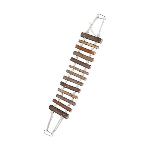 kowaku Kletterleiter für Papageien, Hamster, Vogelsitzstange, Spielzeug, Haustierständer, Rattenholzbrücke für Reptilien für Sittenhimmel, von kowaku