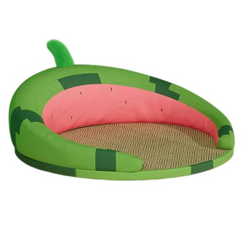 kowaku Kühlmatte für Haustiere, Rattanmatte, bequem, süß, rutschfest, atmungsaktiv, tragbares Schlafbett, Wassermelone kowaku Kühlmatte für Haustiere, Rattanmatte, bequem, süß, rutschfest, atmungsaktiv, tragbares Schlafbett, Wassermelone von kowaku