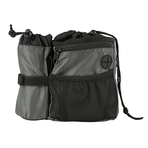 kowaku Leckerli-Tasche für Hunde, wasserdicht, für Reisen, Spaziergänge, Outdoor, Dunkelgrau, mehrfarbig von kowaku